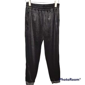 ONZIE black velvet velour jogger size SMALL/MEDIUM vintage look